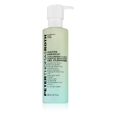 Peter Thomas Roth Water Drench Hyaluronic Cloud Gel Cleanser arctisztító és szemfestéklemosó gél