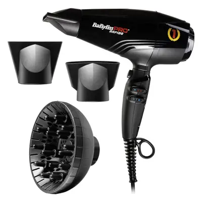 BaByliss PRO Rapido BAB7000IE hajszárító Light Black 1 db