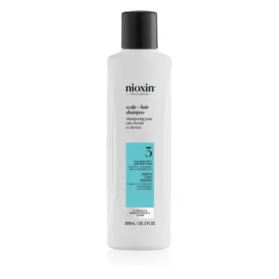 Nioxin System 3 Scalp + Hair Shampoo tisztító sampon a festett, ritkuló hajra 300 ml