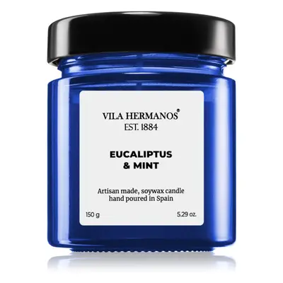 Vila Hermanos Apothecary Cobalt Blue Eucalyptus & Mint illatgyertya 150 g