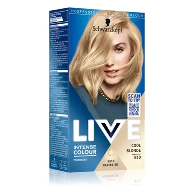 Schwarzkopf LIVE Intense Colour tartós hajfesték árnyalat B10 Cool Blonde 1 db