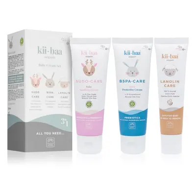 kii-baa® organic Baby Baby Cream Set ajándékszett gyermekeknek születéstől kezdődően