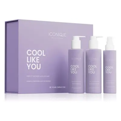 ICONIQUE Professional COOL LIKE YOU Perfect Blonde & Silver Violet szett semlegesíti a sárgás tó