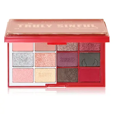 Makeup Revolution Truly Sinful Blood Palette szemhéjfesték paletta 12 g