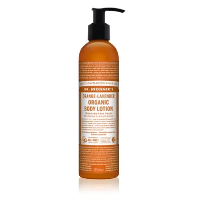 Dr. Bronner’s Orange & Levender tápláló és hidratáló testápoló tej 240 ml