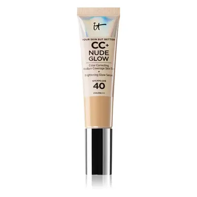 IT Cosmetics Your Skin But Better CC + Nude Glow üde hatást keltő alapozó SPF 40 árnyalat Fair L