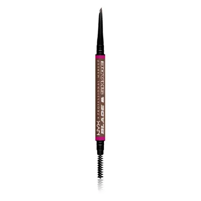 NYX Professional Makeup Blade & Shade szemöldök ceruza kefével árnyalat 08 Chocolate g