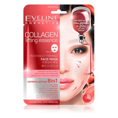 Eveline Cosmetics Sheet Mask Collagen kisimító és feszesítő maszk kollagénnel 1 db