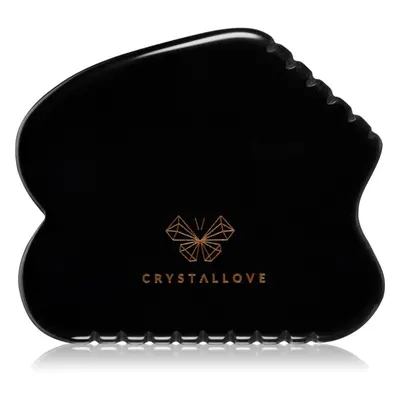 Crystallove Black Obsidian Contour Gua Sha masszázs szegédeszköz 1 db