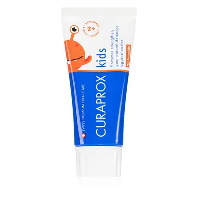 Curaprox Kids 2+ fogkrém gyermekeknek Strawberry Fluoride free 60 ml