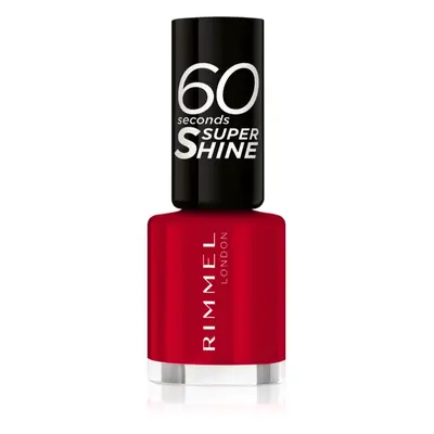 Rimmel 60 Seconds Super Shine körömlakk árnyalat 313 Feisty Red 8 ml