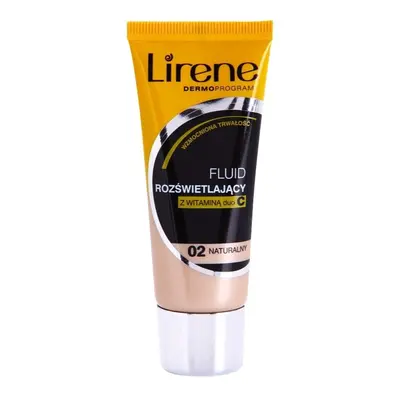 Lirene Vitamin C bőrvilágosító make-up fluid a hosszan tartó hatásért árnyalat 02 Natural 30 ml