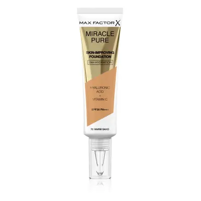 Max Factor Miracle Pure Skin tartós alapozó SPF 30 árnyalat 70 Warm Sand 30 ml