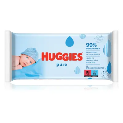 Huggies Pure tisztító törlőkendő gyermekeknek születéstől kezdődően 56 db