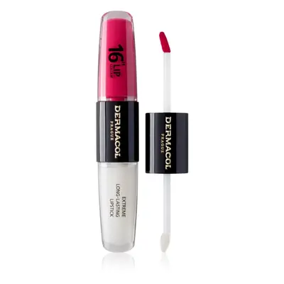 Dermacol 16H Lip Colour hosszan tartó rúzs és ajakfény árnyalat 08 Pink Tastic 2x4 ml