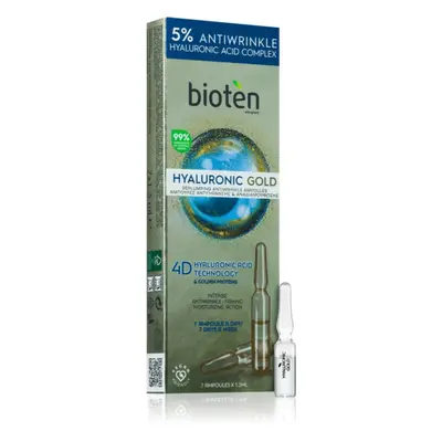 Bioten Hyaluronic Gold 7 napos ráncellenes kúra ampullákban hölgyeknek 7x1,3 ml