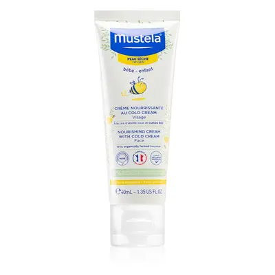 Mustela Bébé Dry Skin tápláló krém száraz bőrre gyermekeknek születéstől kezdődően 40 ml