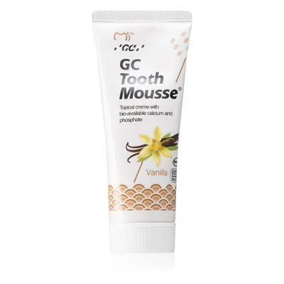 GC Tooth Mousse ásványfeltöltő védőkrém az érzékeny fogakra fluoridmentes íz Vanilla 35 ml