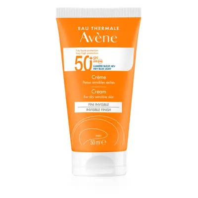 Avène Sun Invisible finish napozókrém arcra SPF 50+ az érzékeny arcbőrre 50 ml