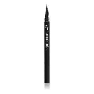 IT Cosmetics Superhero Liquid Eyeliner széles applikátorú szemhéjtus hölgyeknek Black 0.55 ml