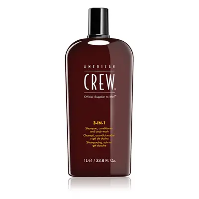 American Crew Hair & Body 3-IN-1 sampo, kondicionáló és tusfürdő 3 in 1 uraknak 1000 ml