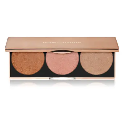 Nude by Nature Highlight Palette élénkítő paletta 3x3 g