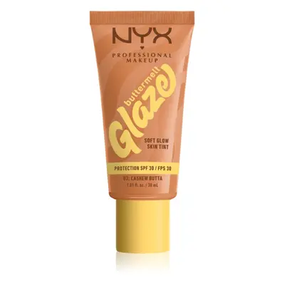 NYX Professional Makeup Buttermelt Glaze világosító tonizáló fluid SPF 30 árnyalat 03 Cashew But