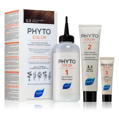 Phyto Color hajfesték ammónia nélkül árnyalat 5.3 Light Golden Brown 1 db