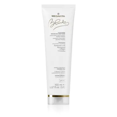 Medavita Blondie Ice Blonde Enhacing Deep Mask mélyen tápláló maszk a szőke hideg árnyalataiért 