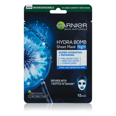 Garnier Skin Naturals Hydra Bomb tápláló gézmaszk éjszakára 28 g