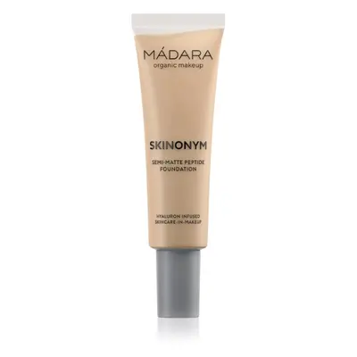 MÁDARA Skinonym Semi-Matte Peptide tartós alapozó peptidekkel árnyalat True Beige 35 30 ml