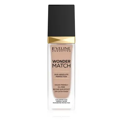 Eveline Cosmetics Wonder Match tartós folyékony alapozó hialuronsavval árnyalat 15 Natural 30 ml