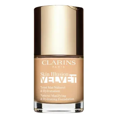 Clarins Skin Illusion Velvet mattító folyékony alapozó tápláló hatással árnyalat 103N 30 ml