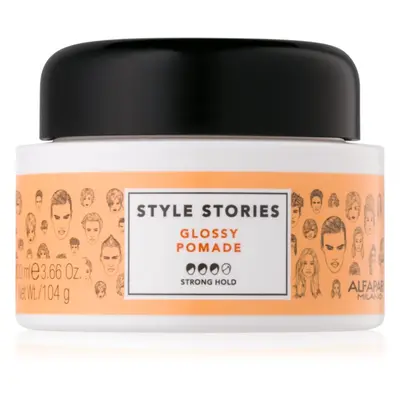 Alfaparf Milano Style Stories The Range Paste formázó paszta erős fixálás Glossy Pomade 100 ml