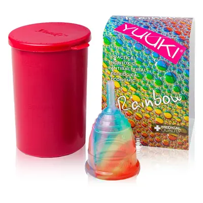 Yuuki Rainbow Jolly 1 + cup menstruációs kehely méret small (⌀ 41 mm, 14 ml) 1 db