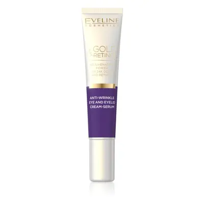 Eveline Cosmetics Gold & Retinol krémes szérum szemkörüli ráncokra 20 ml