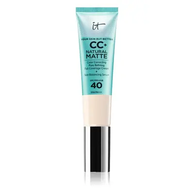 IT Cosmetics Your Skin But Better CC+ Cream Natural Matte mattító alapozó SPF 40 hölgyeknek Fair