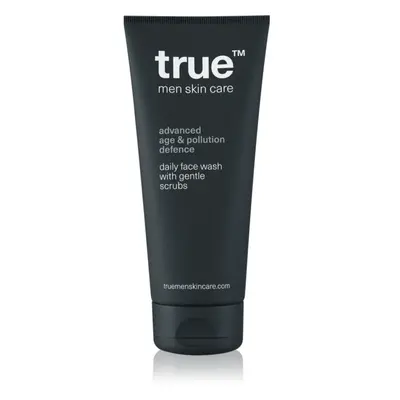 true men skin care Daily face wash with gentle scrubs hámlasztó tisztító gél uraknak 200 ml