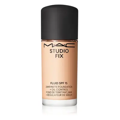 MAC Cosmetics Mini Studio Fix Fluid SPF 15 24HR Matte Foundation + Oil Control mattító alapozó S