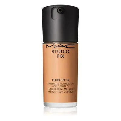 MAC Cosmetics Studio Fix Fluid SPF 15 24HR Matte Foundation + Oil Control mattító alapozó SPF 15