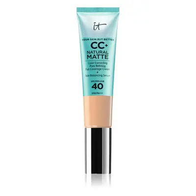 IT Cosmetics Your Skin But Better CC+ Cream Natural Matte mattító alapozó SPF 40 hölgyeknek Ligh