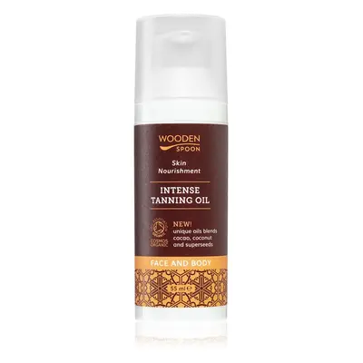 WoodenSpoon Skin Nourishment ápoló testolaj az intenzív barnulásért 50 ml