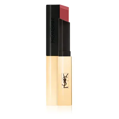 Yves Saint Laurent Rouge Pur Couture The Slim vékony mattító rúzs bőr hatással árnyalat 30 Nude 