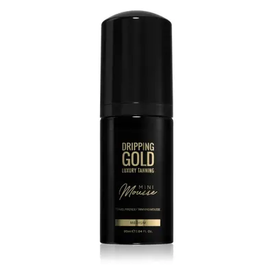 Dripping Gold Luxury Tanning Mini Mousse önbarnító hab arcra és testre árnyalat Medium 90 ml