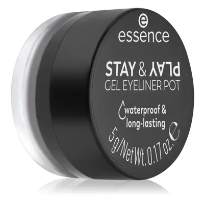 essence STAY & PLAY szemhéjtus árnyalat 01 Black 5 g