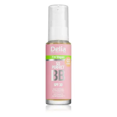 Delia Cosmetics BB So Perfect mattító BB krém hidratáló hatással árnyalat 02 Medium 30 ml