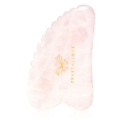 Crystallove Rose Quartz 3D Gua Sha masszázs szegédeszköz 1 db