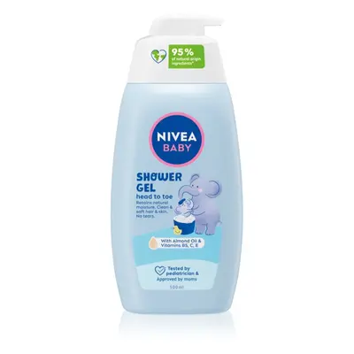 NIVEA BABY tusfürdő gél testre és hajra 500 ml