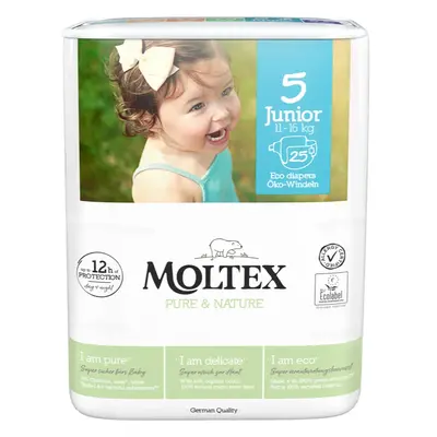 Moltex Pure & Nature Junior Size 5 eldobható ÖKO pelenkák 11-16 kg 25 db