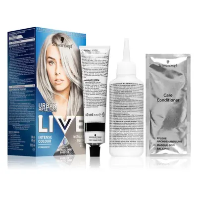 Schwarzkopf LIVE Urban Metallics tartós hajfesték árnyalat U71 Metallic Silver 1 db